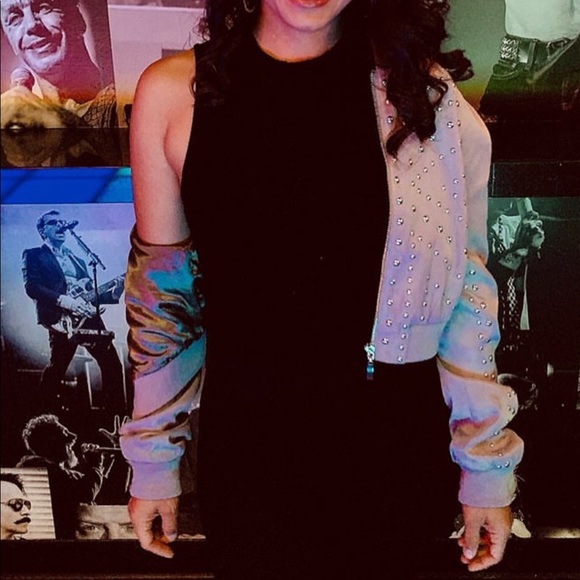 Studded Crop Moto Jacket - Picture 4 of 7